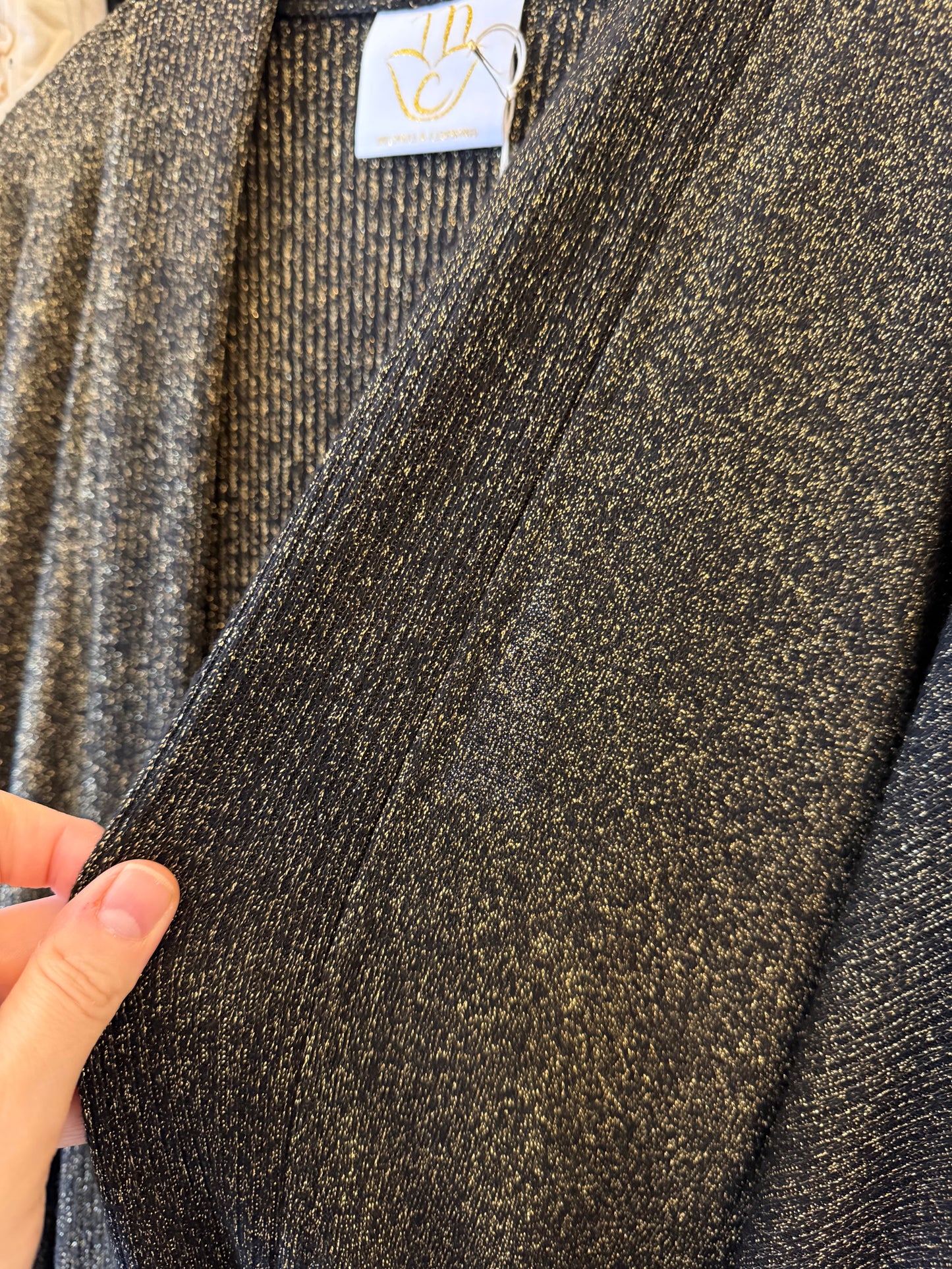 Pocket Anorak Sweater Abaya - Gilded Night Sky