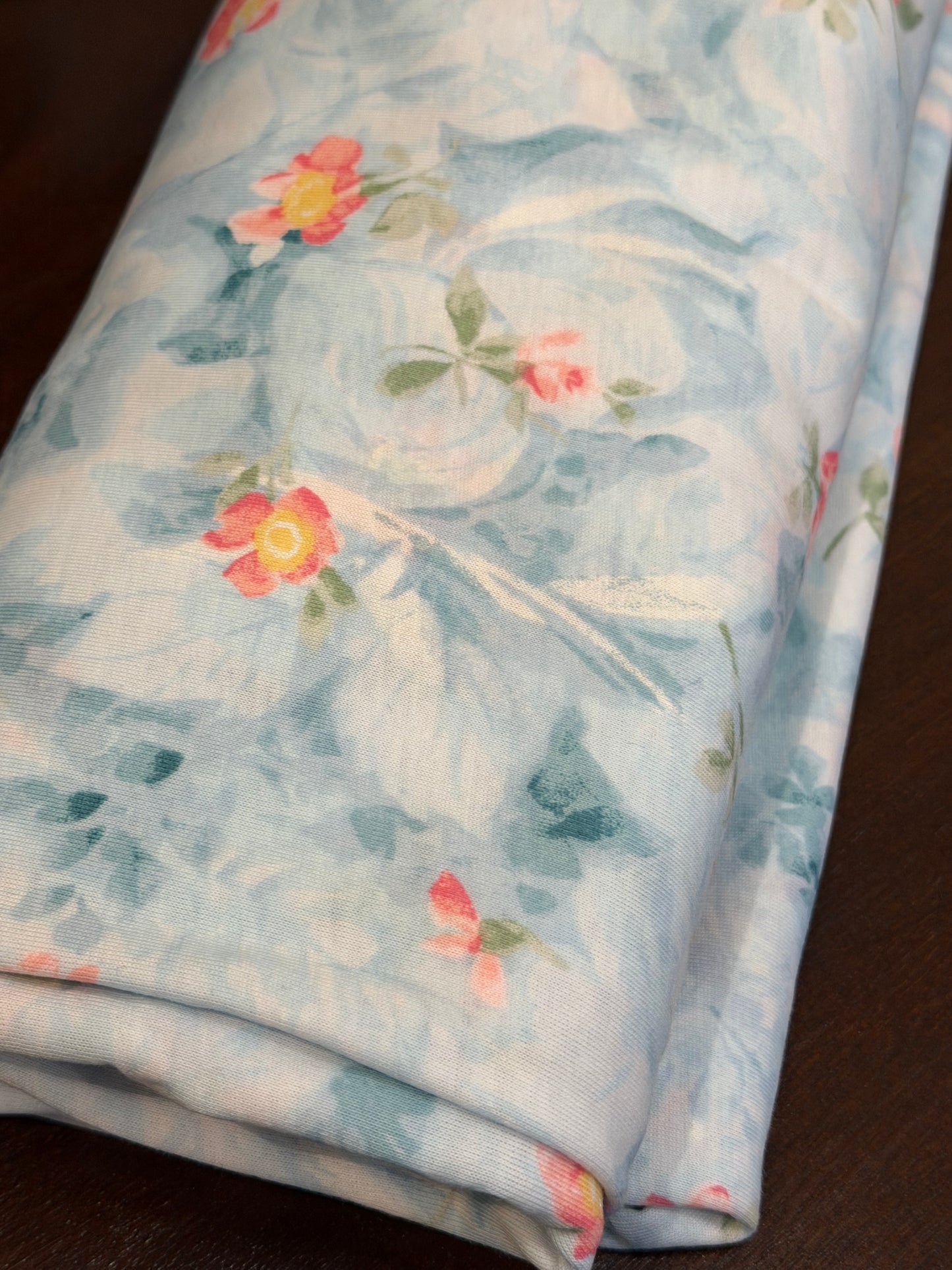 "Whispered Garden" Cotton Jersey Prayer Set