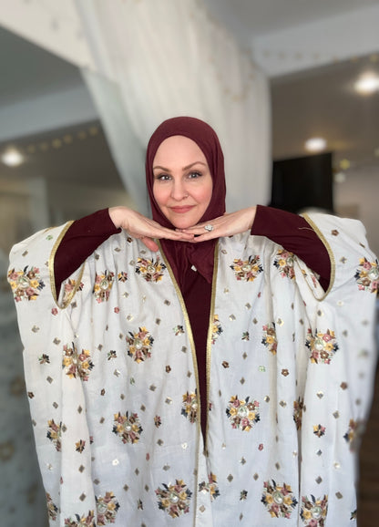Arabi Embroidered Bisht Floral