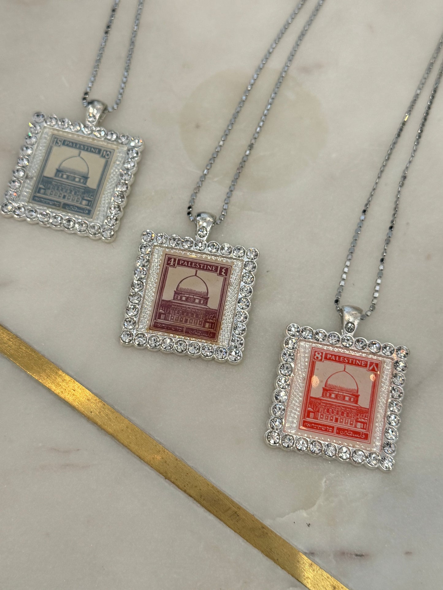 Historic Palestine Necklace: Masjid Al-Aqsa (Silver)