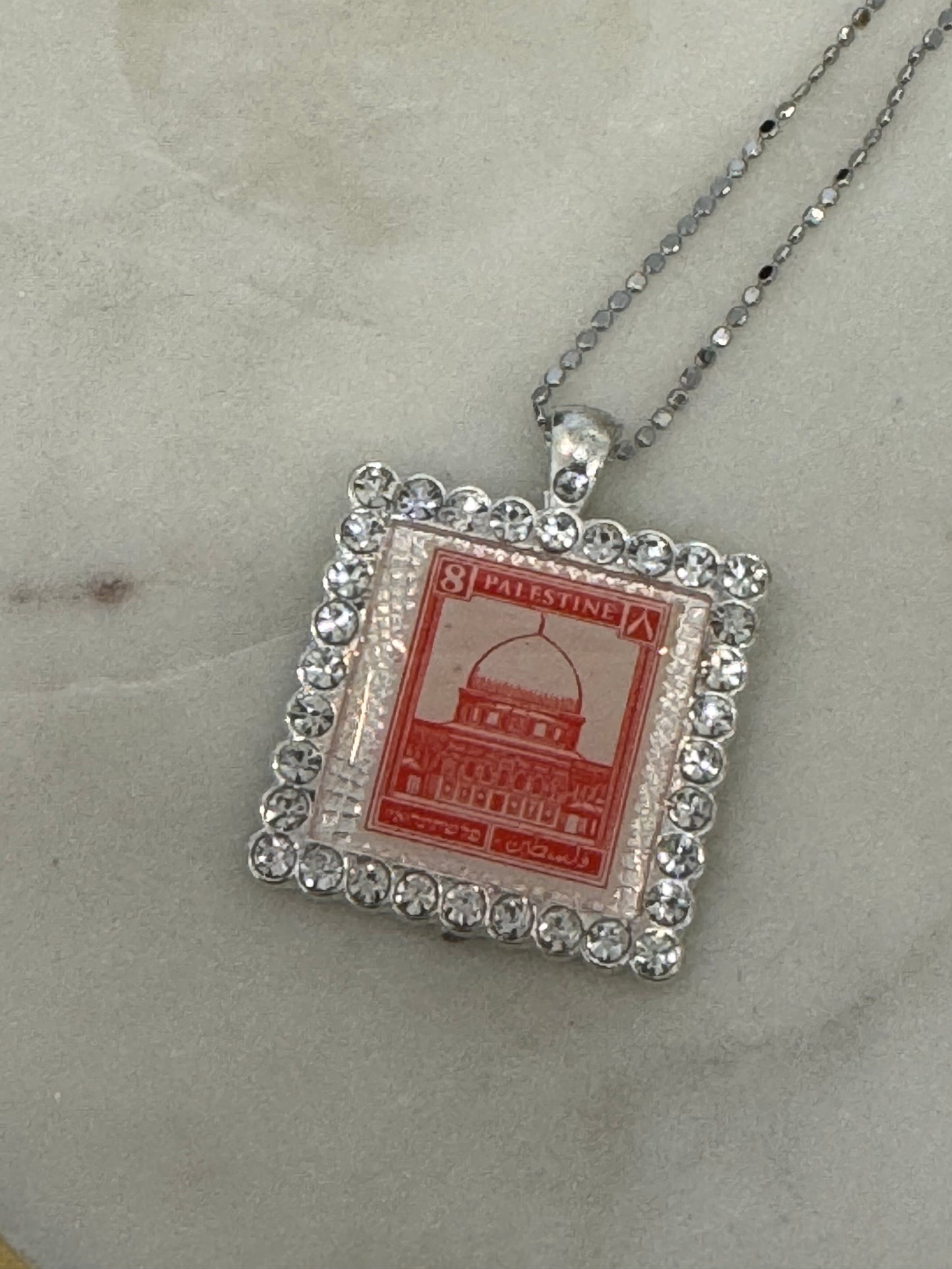 Historic Palestine Necklace: Masjid Al-Aqsa (Silver)