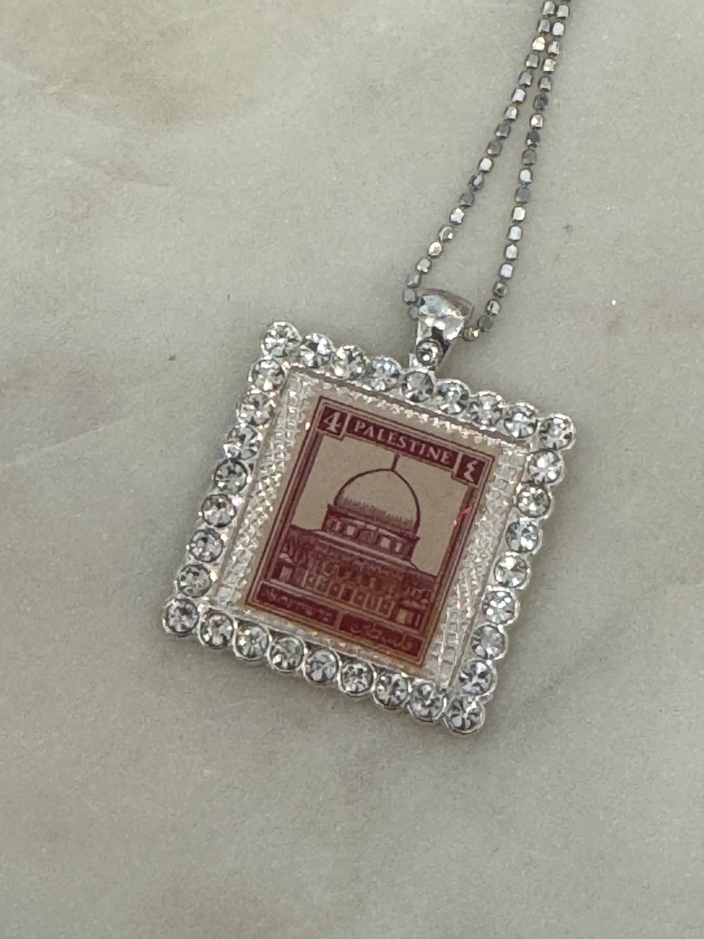 Historic Palestine Necklace: Masjid Al-Aqsa (Silver)