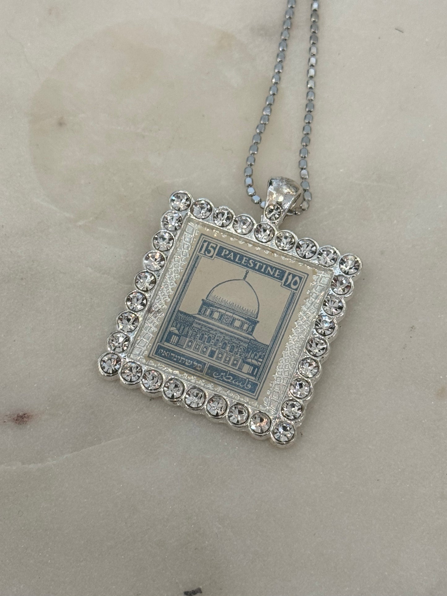 Historic Palestine Necklace: Masjid Al-Aqsa (Silver)