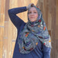 100% Silk Chiffon Hijab: Italian Summer Fruit