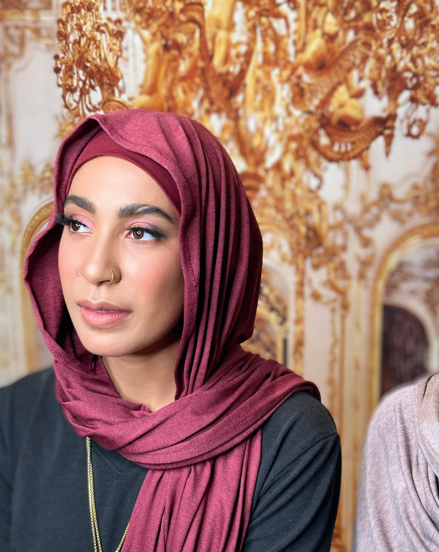 Performance Jersey Hijab: Burgundy