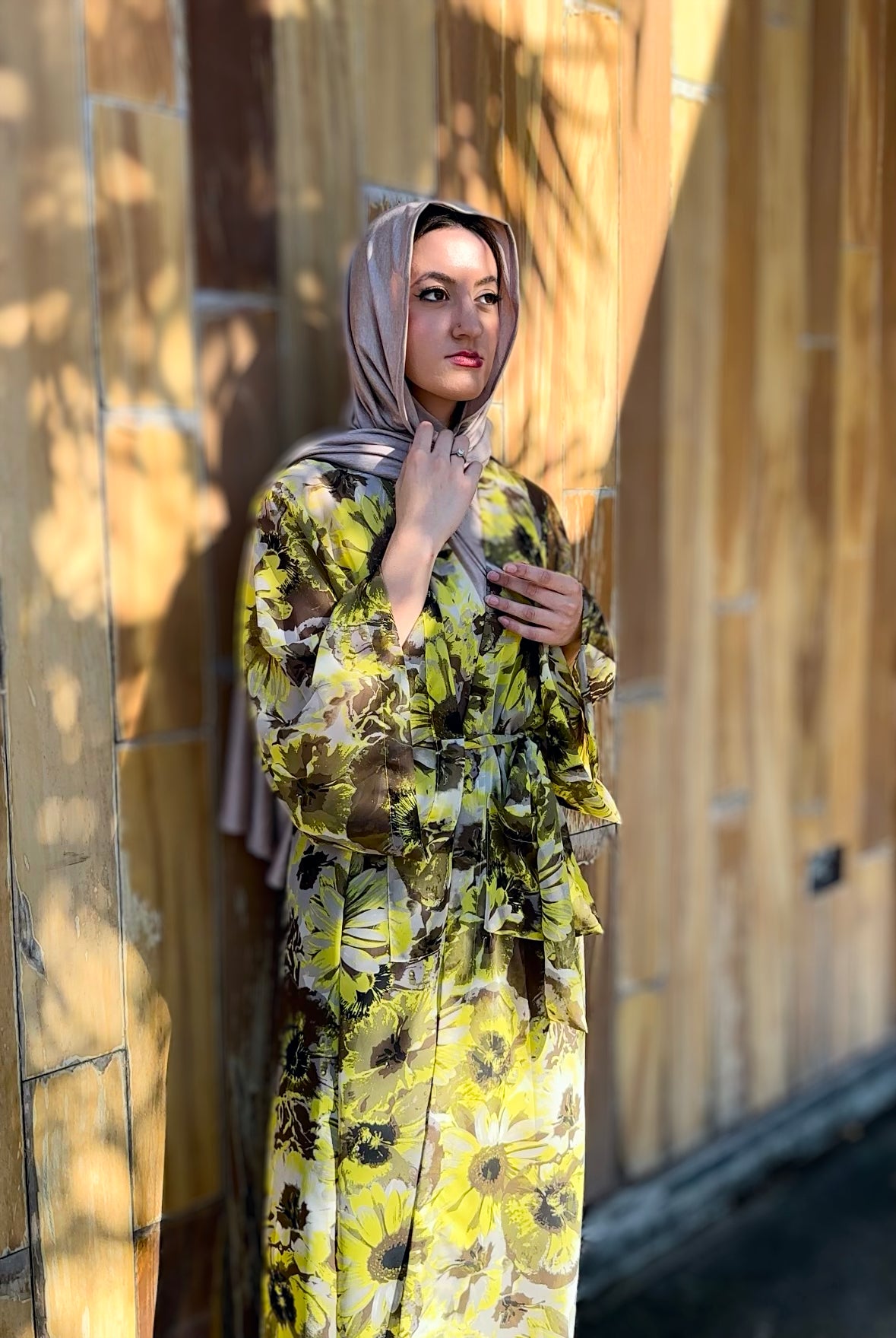 Signature MC Kimono: Yellow Sunflower