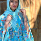 Signature MC Kimono: Sky Blue Fiery Marble