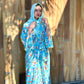 Signature MC Kimono: Sky Blue Fiery Marble