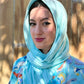 Signature MC Kimono: Sky Blue Fiery Marble
