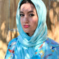 Signature MC Kimono: Sky Blue Fiery Marble