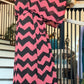 Signature MC Kimono: Pink Sherbet Zigzag