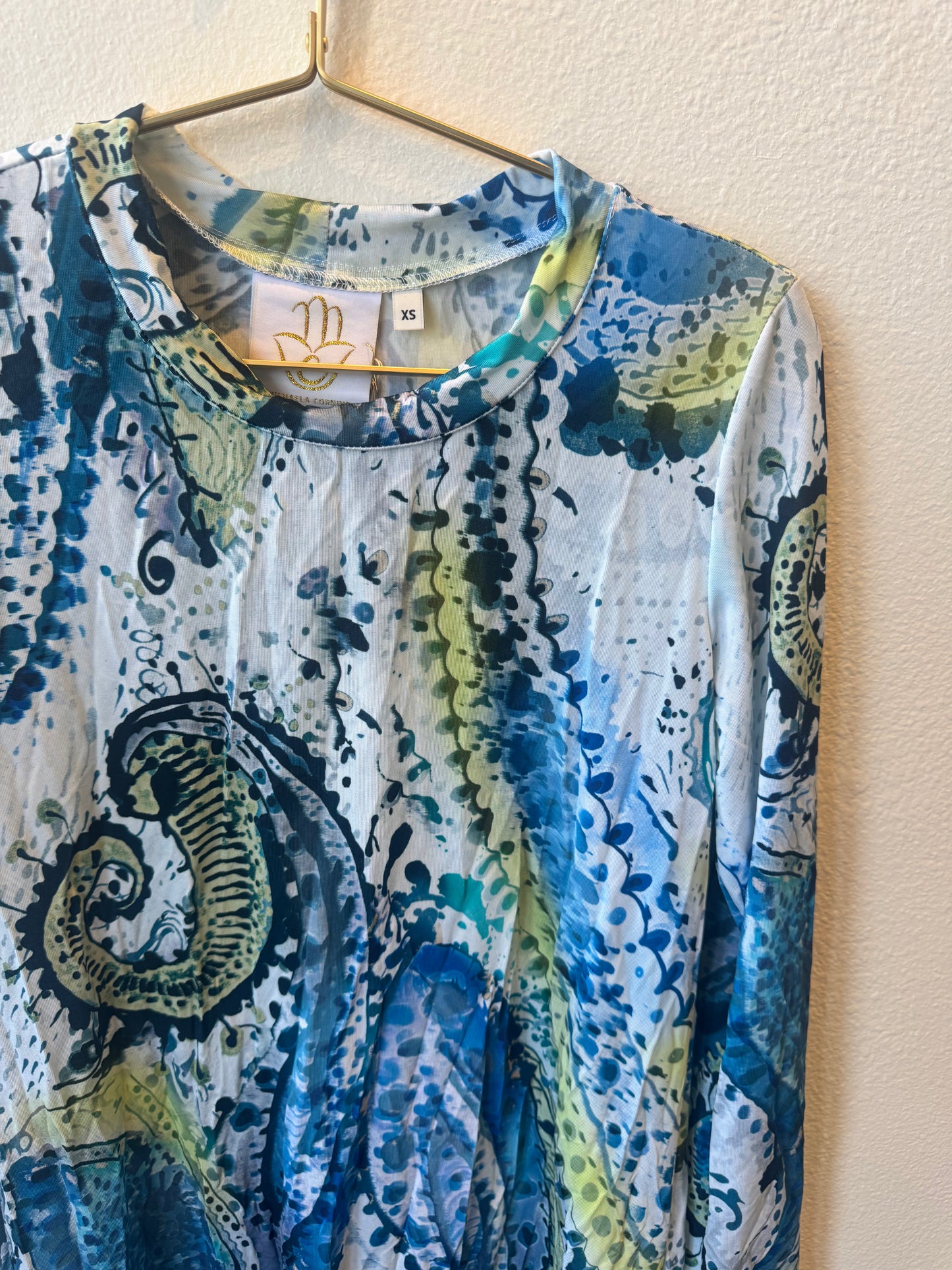 MC Everyday Active Tunic - Ocean Paisleys