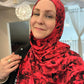 Printed Jersey Hijab: Vixen Prickly Roses
