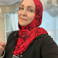 Printed Jersey Hijab: Vixen Prickly Roses
