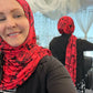 Printed Jersey Hijab: Vixen Prickly Roses