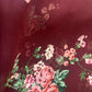 Crinkle Chiffon Hijab: Halal Merlot Floral