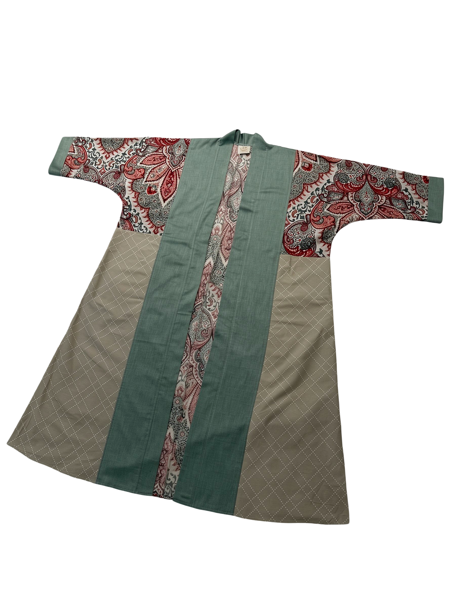 Pocket Anorak Abaya — Eucalyptus & Paisley