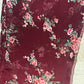 Crinkle Chiffon Hijab: Halal Merlot Floral