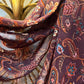 Chiffon Hijab: Deep Plum Paisley