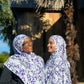 Printed Jersey Hijab: Violeta Watercolor Floral