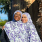 Printed Jersey Hijab: Violeta Watercolor Floral