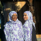 Printed Jersey Hijab: Violeta Watercolor Floral