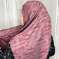 Performance Burnout Jersey Hijab: Burgundy Lace