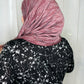 Performance Burnout Jersey Hijab: Burgundy Lace