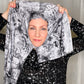 Printed Jersey Hijab: Vixen Cold Roses