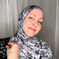 Printed Jersey Hijab: Vixen Cold Roses