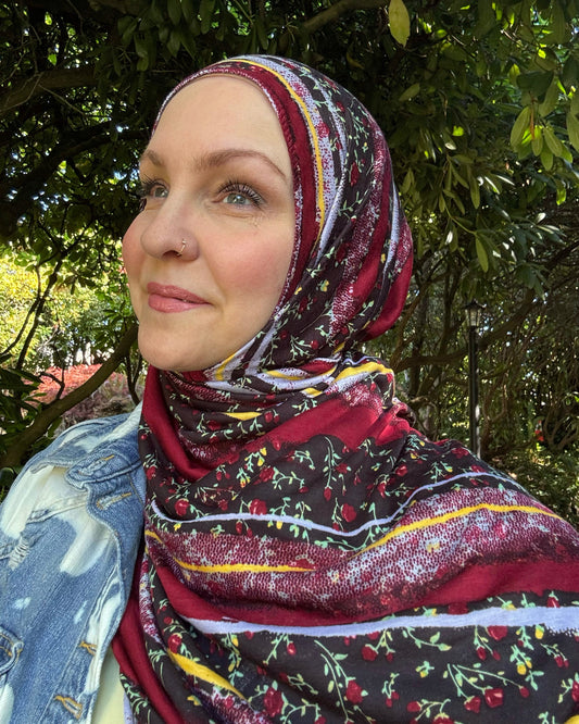 Sporty Jersey Hijab: Wild Harvest