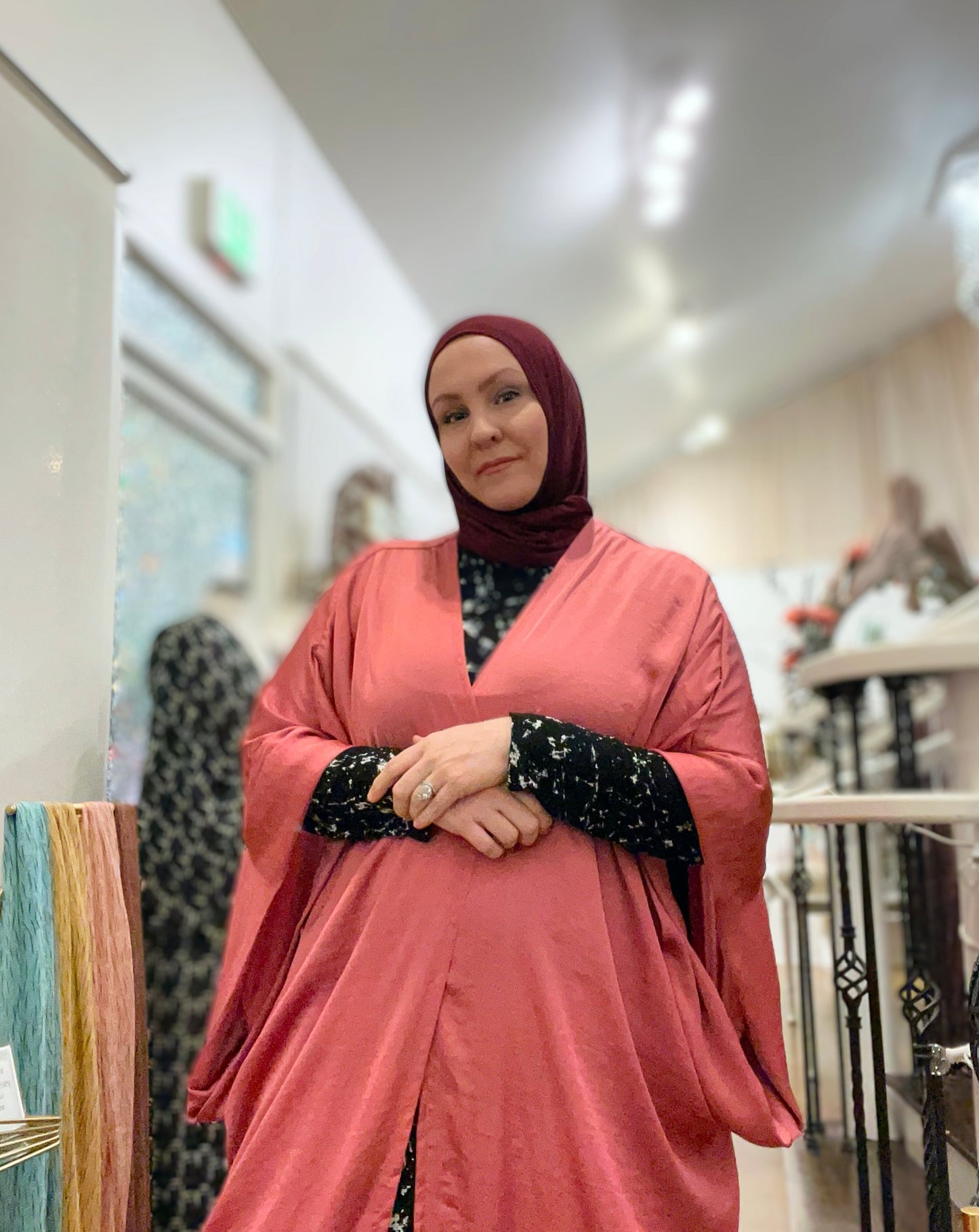 MC Satin Bisht: Deep Rose