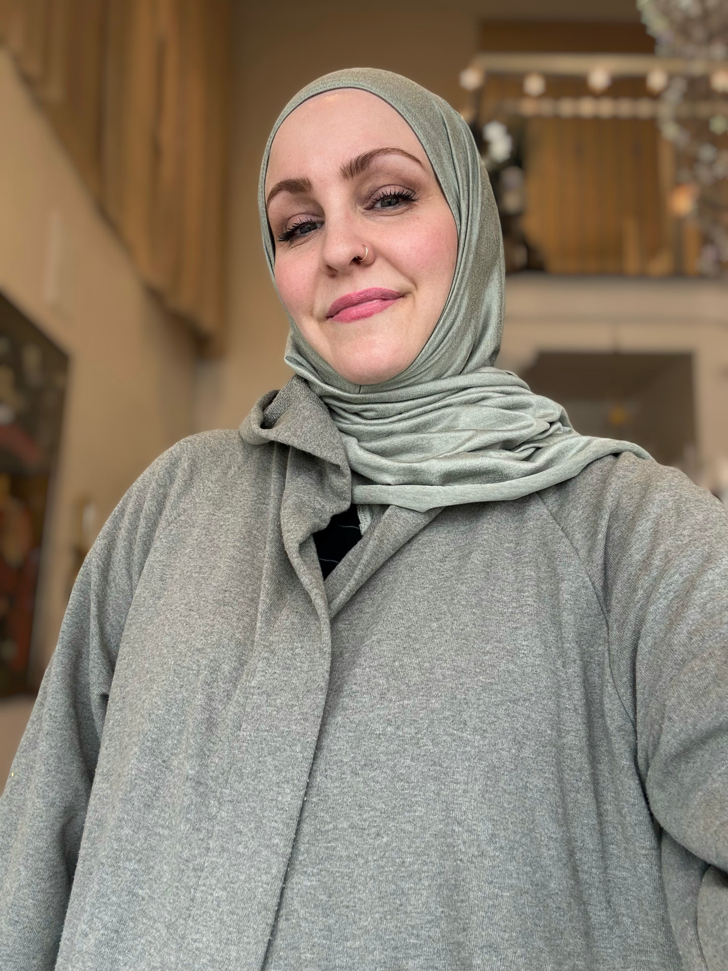 Laila Oversized Hooded Cardigan - Sage
