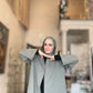 Laila Oversized Hooded Cardigan - Sage