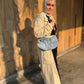 The Daisy Rose — Light-Wash Upcycled Denim Convertible Bag