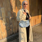 The Daisy Rose — Light-Wash Upcycled Denim Convertible Bag