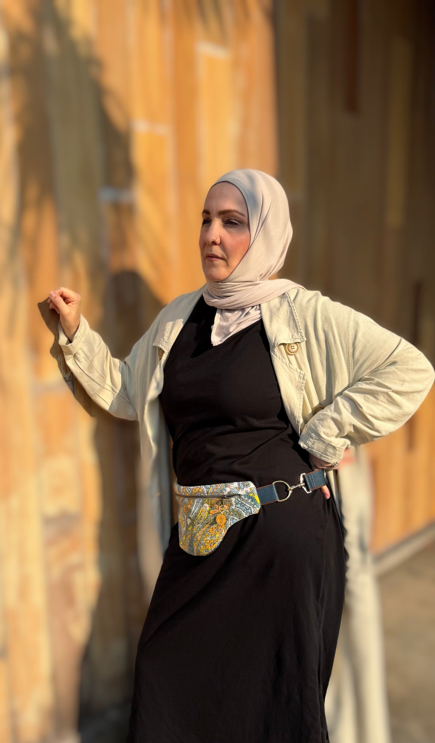 Wanderlust Paisley — Upcycled Quilt Waist Bag