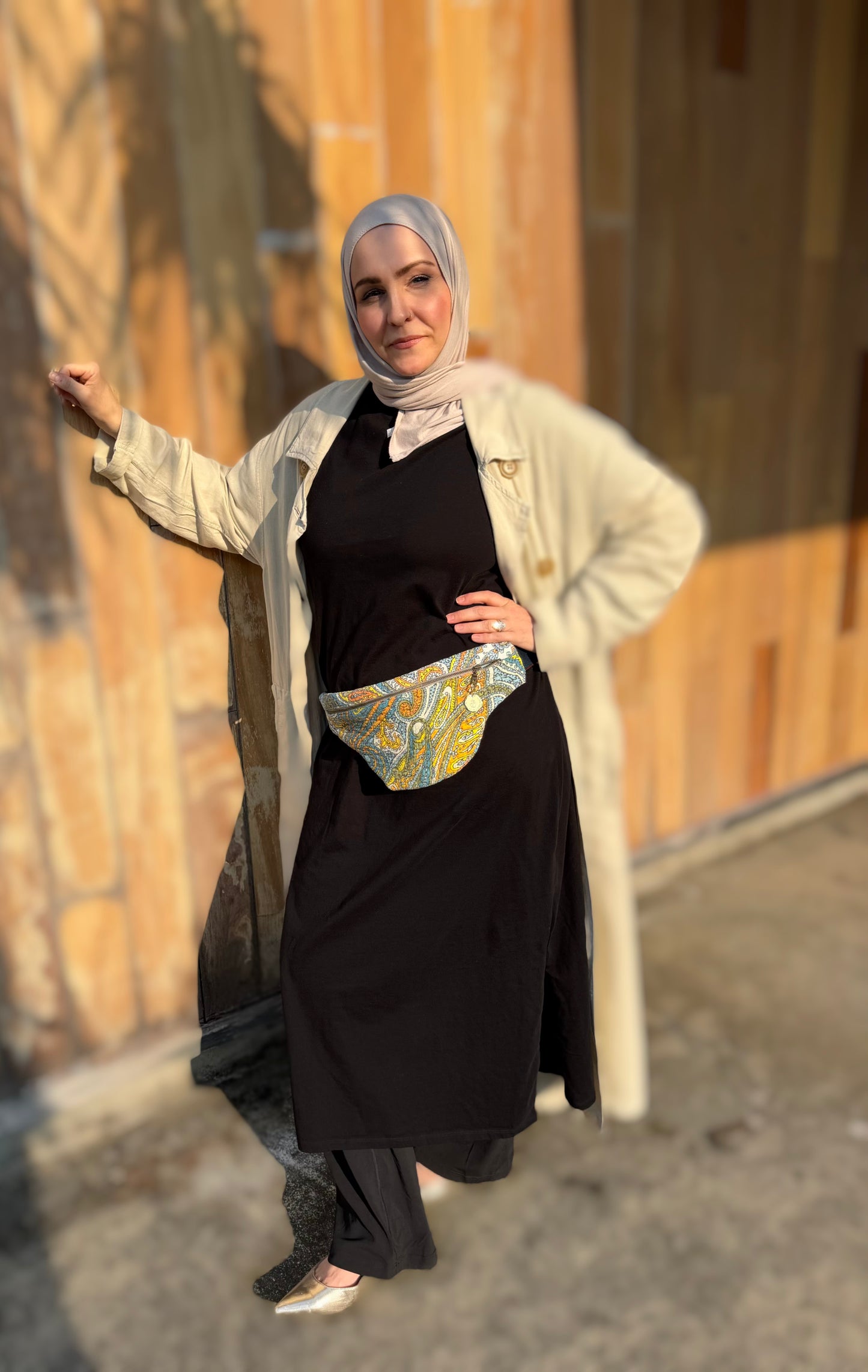 Wanderlust Paisley — Upcycled Quilt Waist Bag