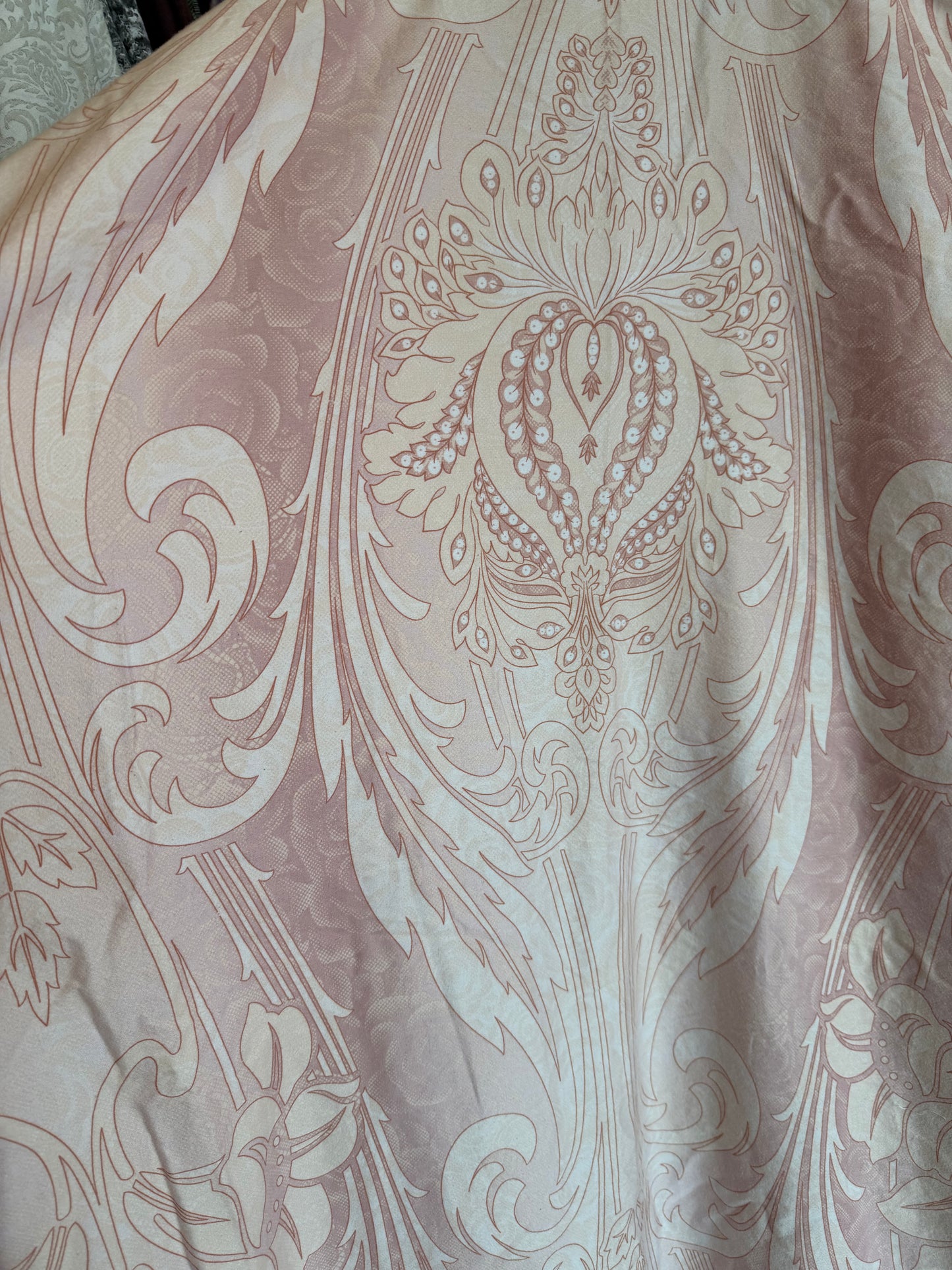 Upcycled Pocket Anorak Abaya — Grand Medallion & Roses