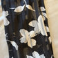 Satin Stripe Chiffon Hijab: Midnight Filigree