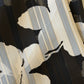 Satin Stripe Chiffon Hijab: Midnight Filigree