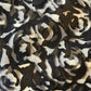 Jacquard Burnout Chiffon Hijab: Rose Imprint - Black