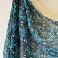 Chiffon Hijab: Mediterranean Ocean Paisley