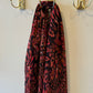 Crepe Chiffon Hijab: French Auburn Plumes