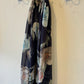 Chiffon Hijab: Navy Antique Floral