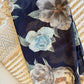 Chiffon Hijab: Navy Antique Floral