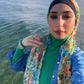Chiffon Hijab: Monet's Garden