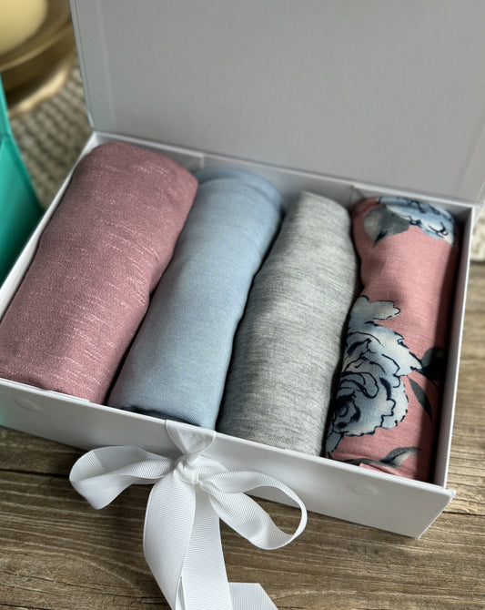 Jersey Hijab Box Set: Roses and Solids