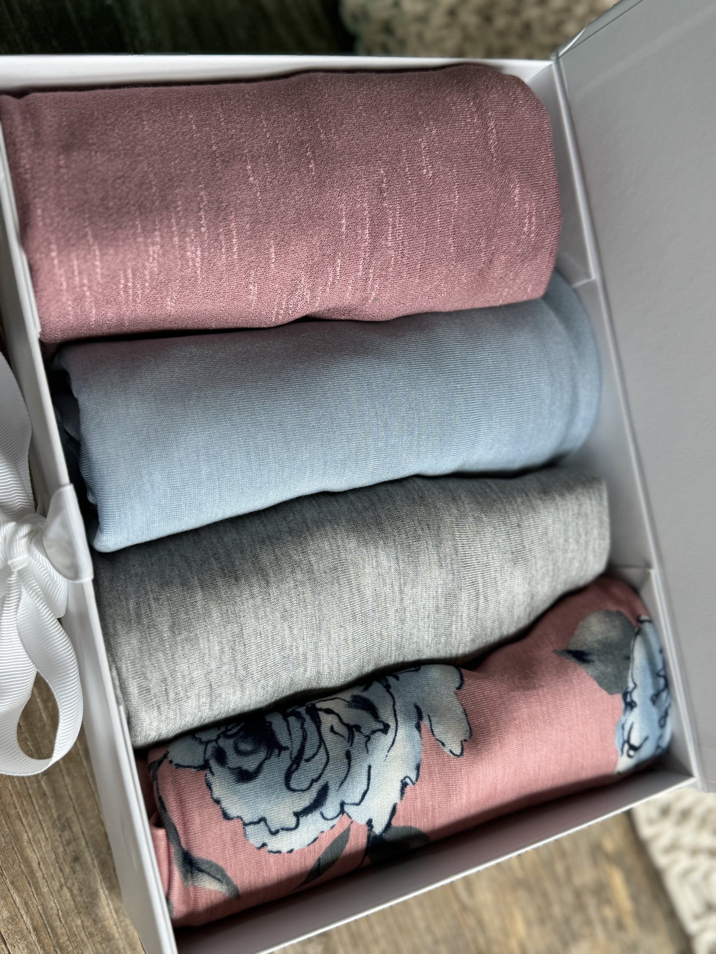 Jersey Hijab Box Set: Roses and Solids