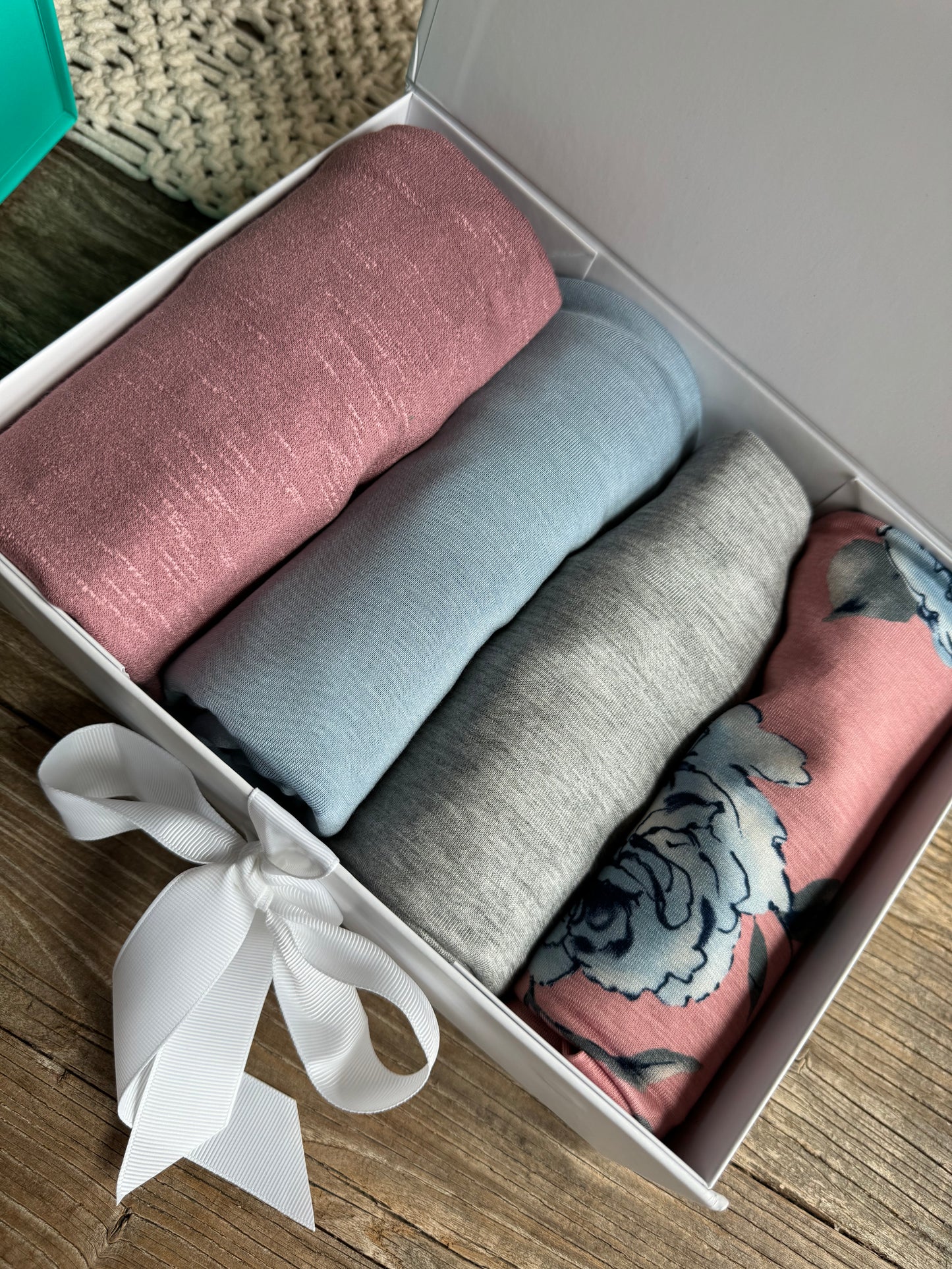 Jersey Hijab Box Set: Roses and Solids